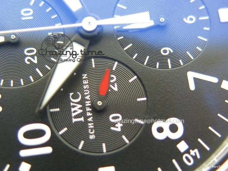 MIROTIME 0213 Soft Pilot Chrono 3777 43mm ZF 1:1 Best Edition Black Dial On Black Leather Strap A 7360